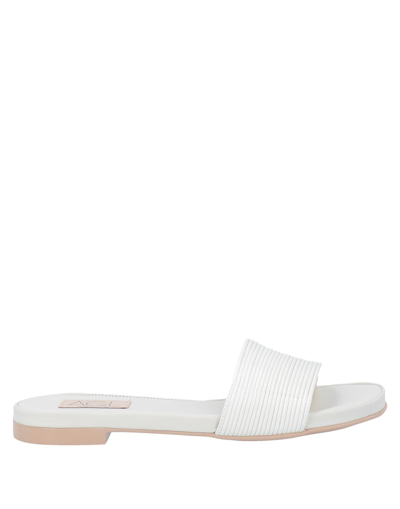 Shop Agl Attilio Giusti Leombruni Agl Woman Sandals Ivory Size 8 Soft Leather In White