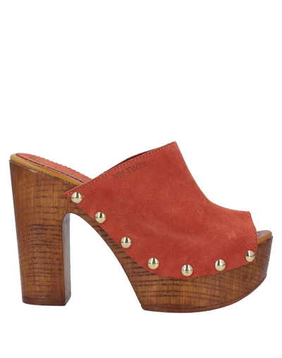 My Twin Twinset Mules & Clogs In Rust | ModeSens