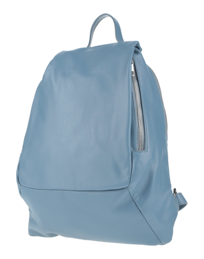 Shop Ab Asia Bellucci Backpacks In Slate Blue