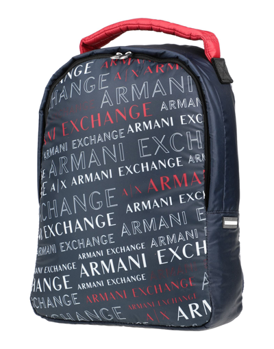Shop Armani Exchange Backpacks In Dark Blue
