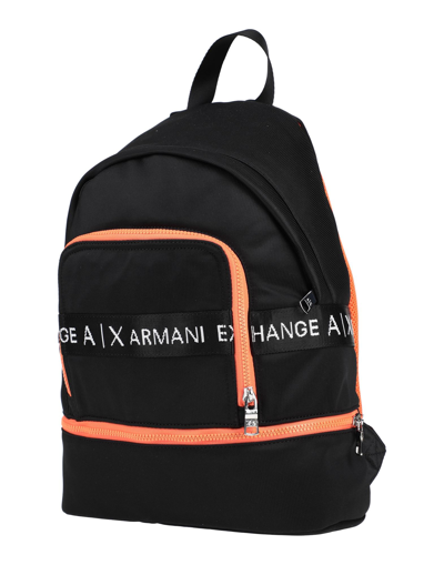 Shop Armani Exchange Backpacks In Black