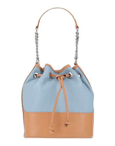 Shop Innue' Woman Handbag Pastel Blue Size - Bovine Leather