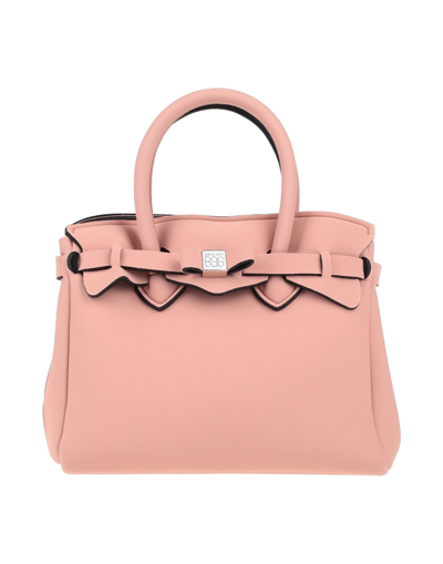 Shop Save My Bag Handbags In Blush