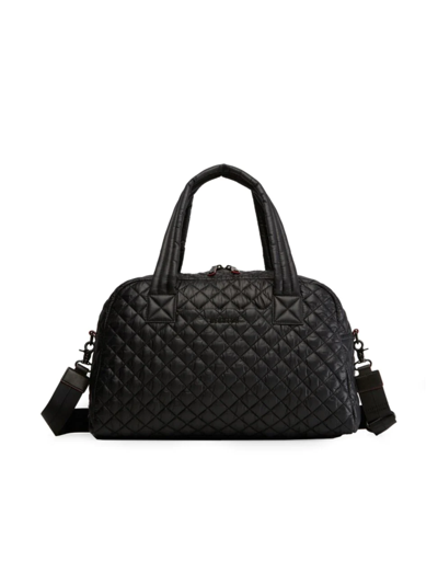 Shop Mz Wallace Women's Jimmy Quilted Travel Bag In Black
