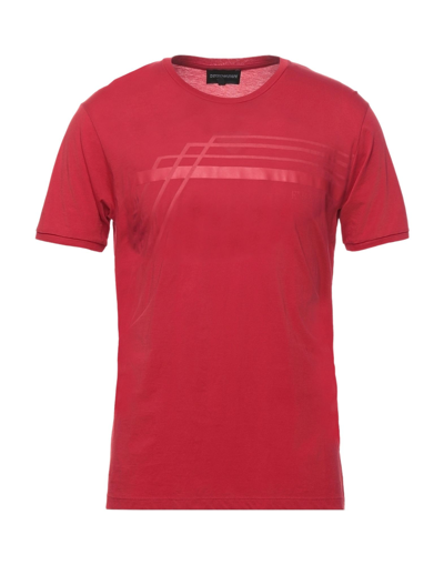 Shop Emporio Armani T-shirts In Red