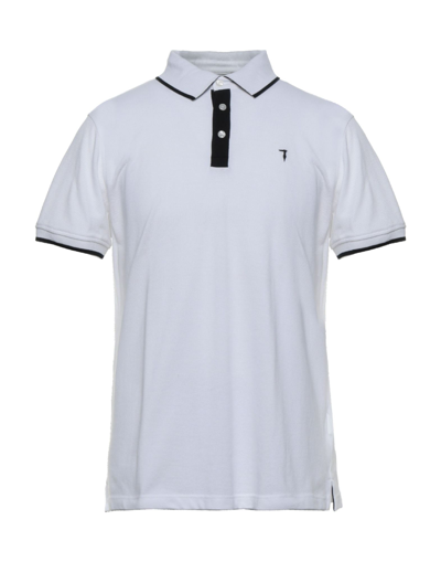 Shop Trussardi Polo Shirts In White