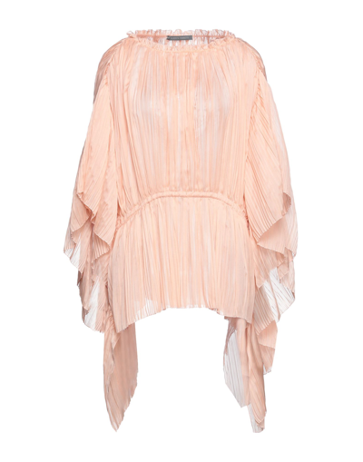 Shop Alberta Ferretti Woman Top Blush Size 8 Polyester, Silk In Pink