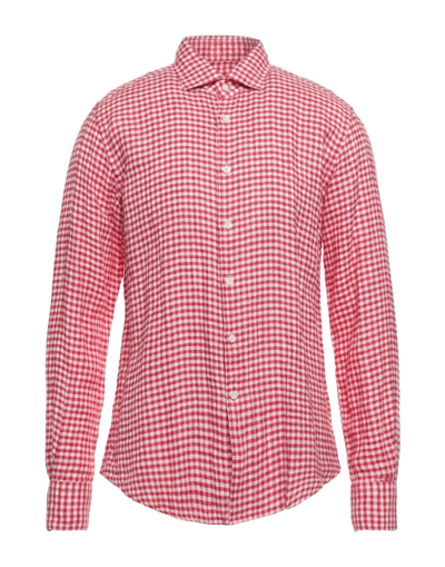 Shop Glanshirt Man Shirt Red Size 15 ¾ Linen