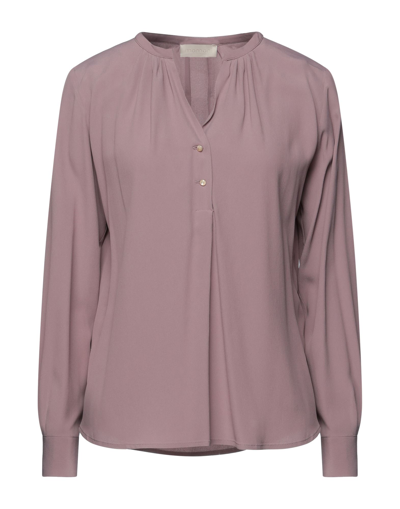 Shop Momoní Woman Shirt Pastel Pink Size 4 Acetate, Silk