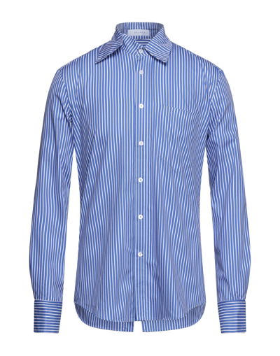 Shop Delada Man Shirt Blue Size L Cotton