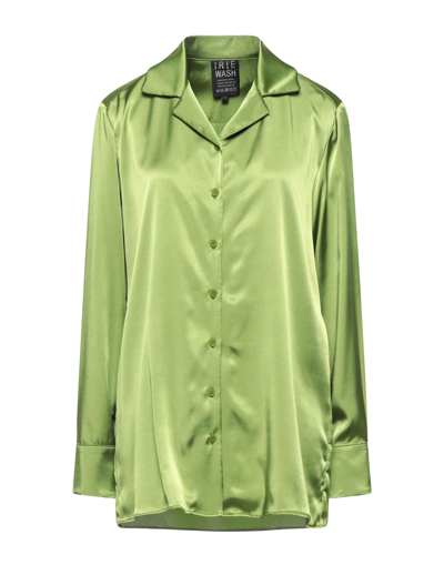Shop Irie Wash Irié Wash Woman Shirt Light Green Size M Polyester