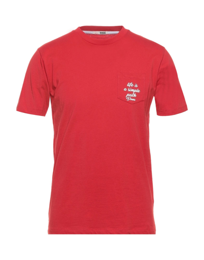 Shop Dooa Man T-shirt Red Size Xxl Cotton