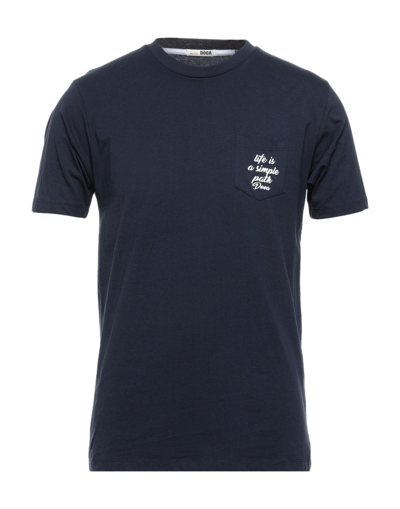 Shop Dooa Man T-shirt Midnight Blue Size S Cotton