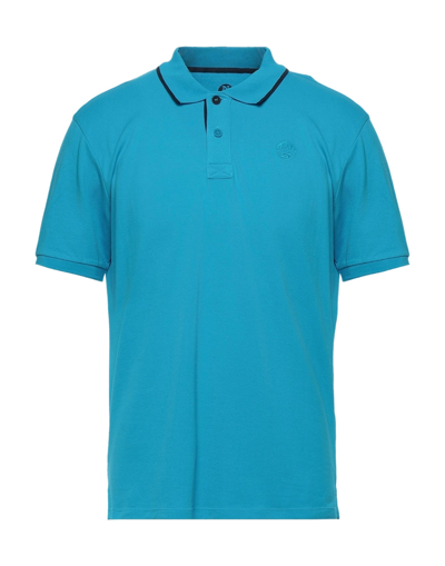 Shop North Sails Man Polo Shirt Azure Size Xxs Cotton, Elastane In Blue