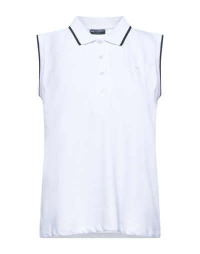 Shop North Sails Woman Polo Shirt White Size Xxxs Cotton, Elastane, Polyester