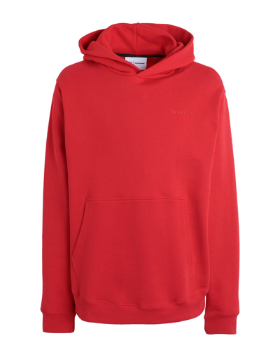 Shop Adidas Originals By Pharrell Williams Adidas Originals Pw Basics Hood Man Sweatshirt Red Size Xl Cotton