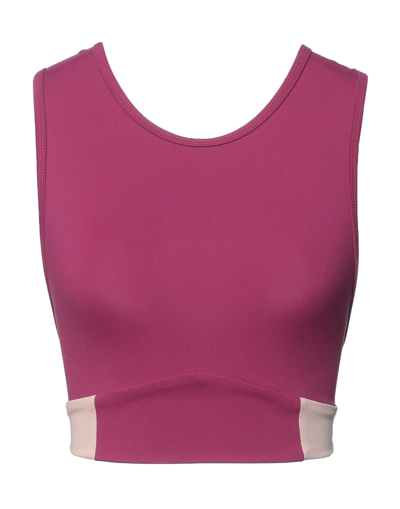 Shop Live The Process Woman Top Garnet Size Xs Supplex, Lycra In Red