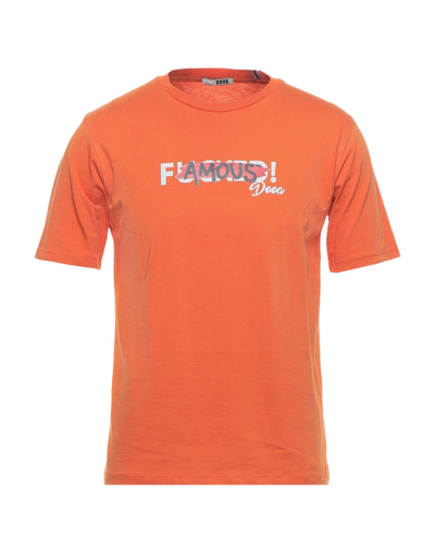 Shop Dooa Man T-shirt Orange Size Xxl Cotton