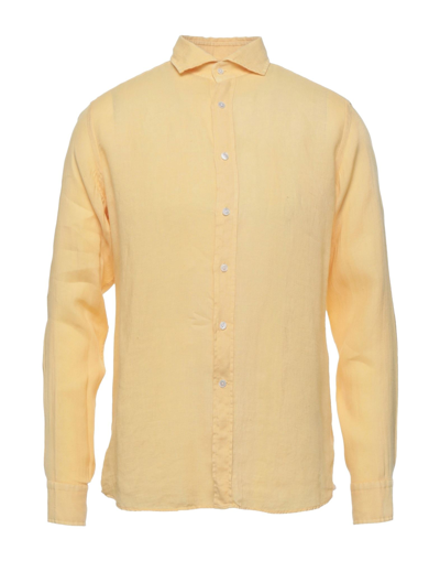 Shop Bagutta Shirts In Yellow