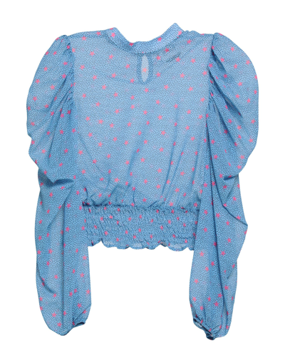 Shop Berna Woman Top Azure Size L Polyester In Blue