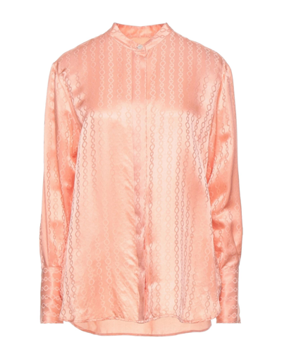 Shop Paul & Joe Woman Shirt Salmon Pink Size 2 Viscose, Silk