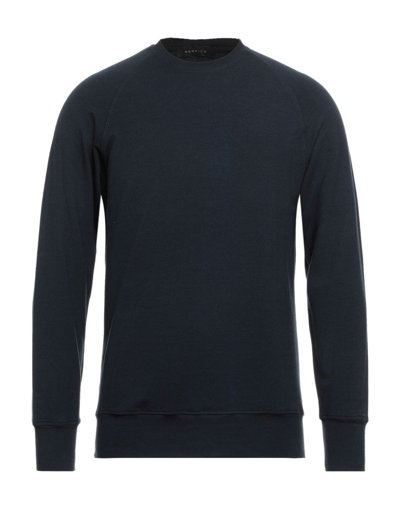 Shop Donvich Sweatshirts In Dark Blue