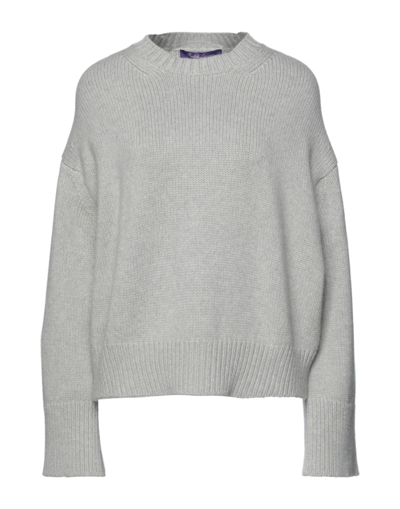Shop Ralph Lauren Collection Woman Sweater Light Grey Size L Cashmere, Wool
