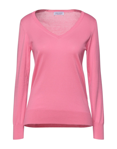 Shop Gran Sasso Woman Sweater Fuchsia Size 10 Cotton In Pink