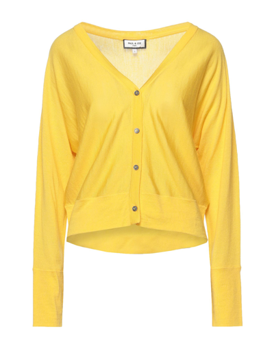 Shop Paul & Joe Woman Cardigan Yellow Size 0 Wool