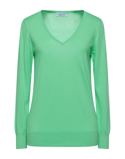 Shop Gran Sasso Woman Sweater Light Green Size 10 Cotton