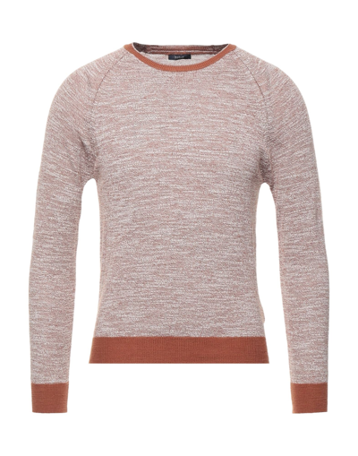 Shop Barbati Man Sweater Brown Size S Cotton, Acrylic