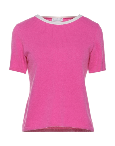 Shop Bruno Manetti Woman Sweater Fuchsia Size 6 Wool In Pink