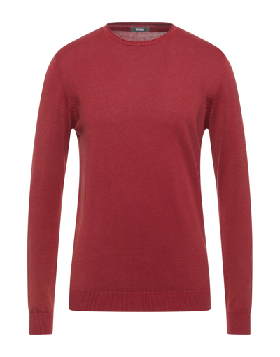 Shop Dooa Sweaters In Brick Red
