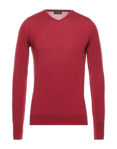 Shop John Smedley Sweaters In Brick Red