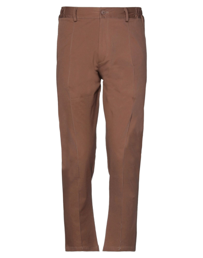 Shop Black Circus Man Pants Cocoa Size S Cotton, Polyester, Elastane In Brown