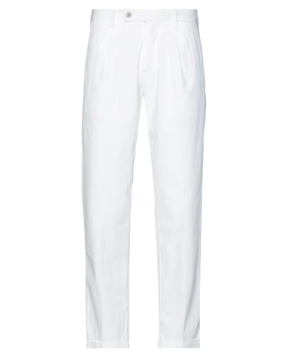 Shop Re-hash Re_hash Man Pants White Size 31 Cotton, Elastane