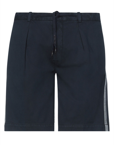 Shop Circolo 1901 Man Shorts & Bermuda Shorts Midnight Blue Size 30 Cotton, Elastane
