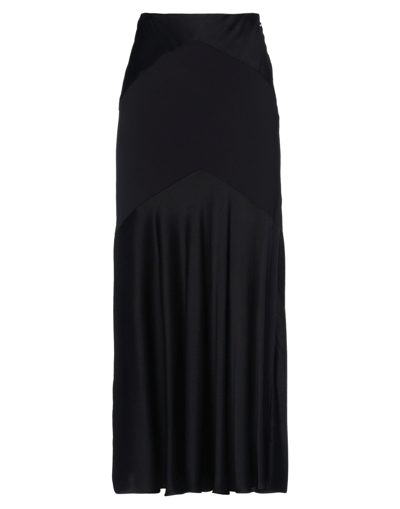 Shop Ralph Lauren Collection Woman Maxi Skirt Black Size 8 Viscose, Acetate