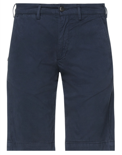 Shop 40weft Man Shorts & Bermuda Shorts Midnight Blue Size 40 Cotton