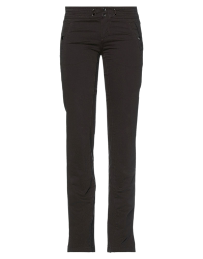 Shop Hugo Boss Pants In Dark Brown