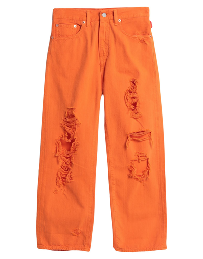 Shop Denimist Woman Jeans Orange Size 25 Cotton