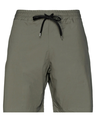 The Editor Man Shorts & Bermuda Shorts Military Green Size 30 Cotton In Green