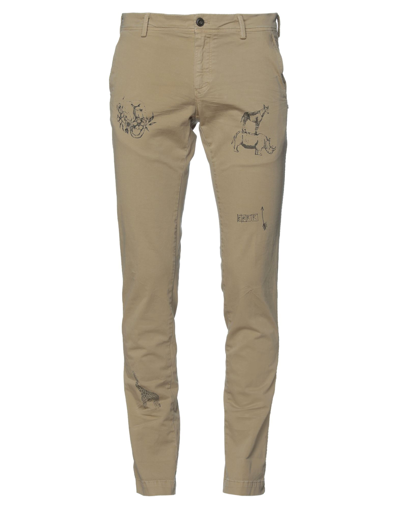 Shop Mason's Man Pants Camel Size 30 Cotton, Lycra
