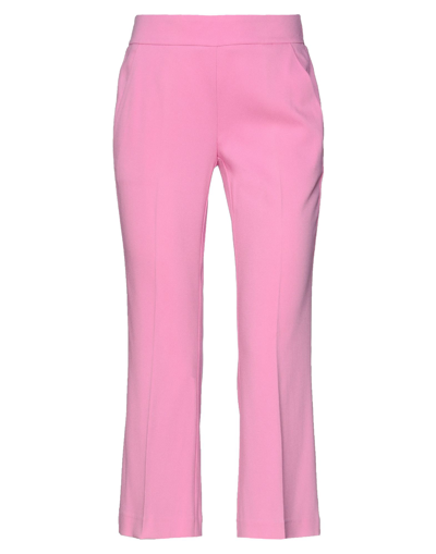 Shop Carla G. Woman Pants Pink Size 8 Acetate, Viscose, Elastane