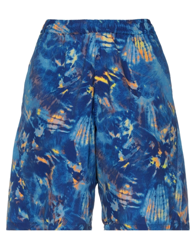 Shop White Mountaineering Woman Shorts & Bermuda Shorts Blue Size 3 Polyester