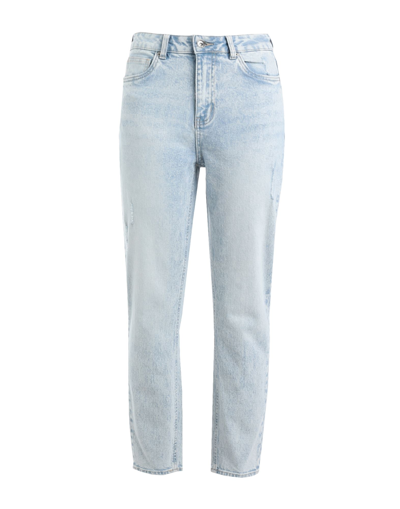 Shop Vero Moda Woman Jeans Blue Size 26w-30l Cotton, Recycled Cotton, Elastane