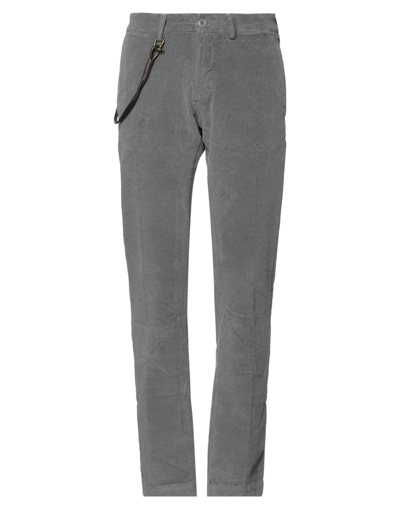 Shop Modfitters Man Pants Lead Size 33 Cotton, Elastane In Grey