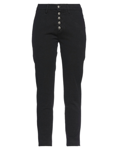 Shop Dondup Woman Pants Black Size 27 Cotton, Lyocell, Elastane