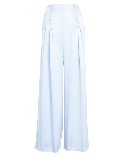 Shop Roland Mouret Woman Pants Sky Blue Size 6 Silk