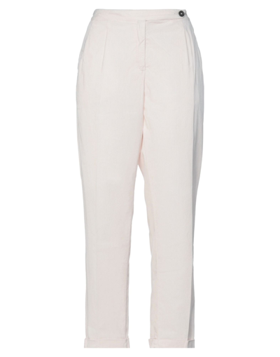 Shop Massimo Alba Woman Pants Light Pink Size 10 Cotton